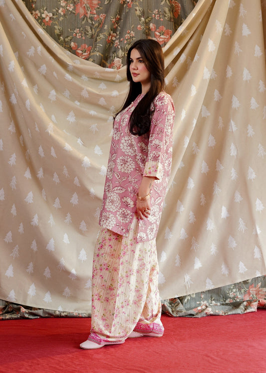 Summer Wear Pink Lawn Salwar Kameez Online in Sri Lanka India Australia