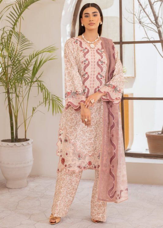Summer Wear Pink Pure Cotton Shalwar Kameez Online in UK USA Canada