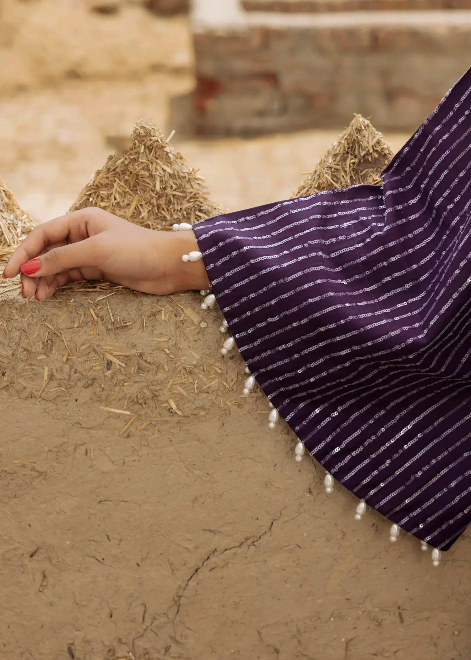 Summer Wear Purple Embroidered Lawn Cotton Suit Online in KSA Riyadh Saudi Arabia Oman Bahrain Qatar