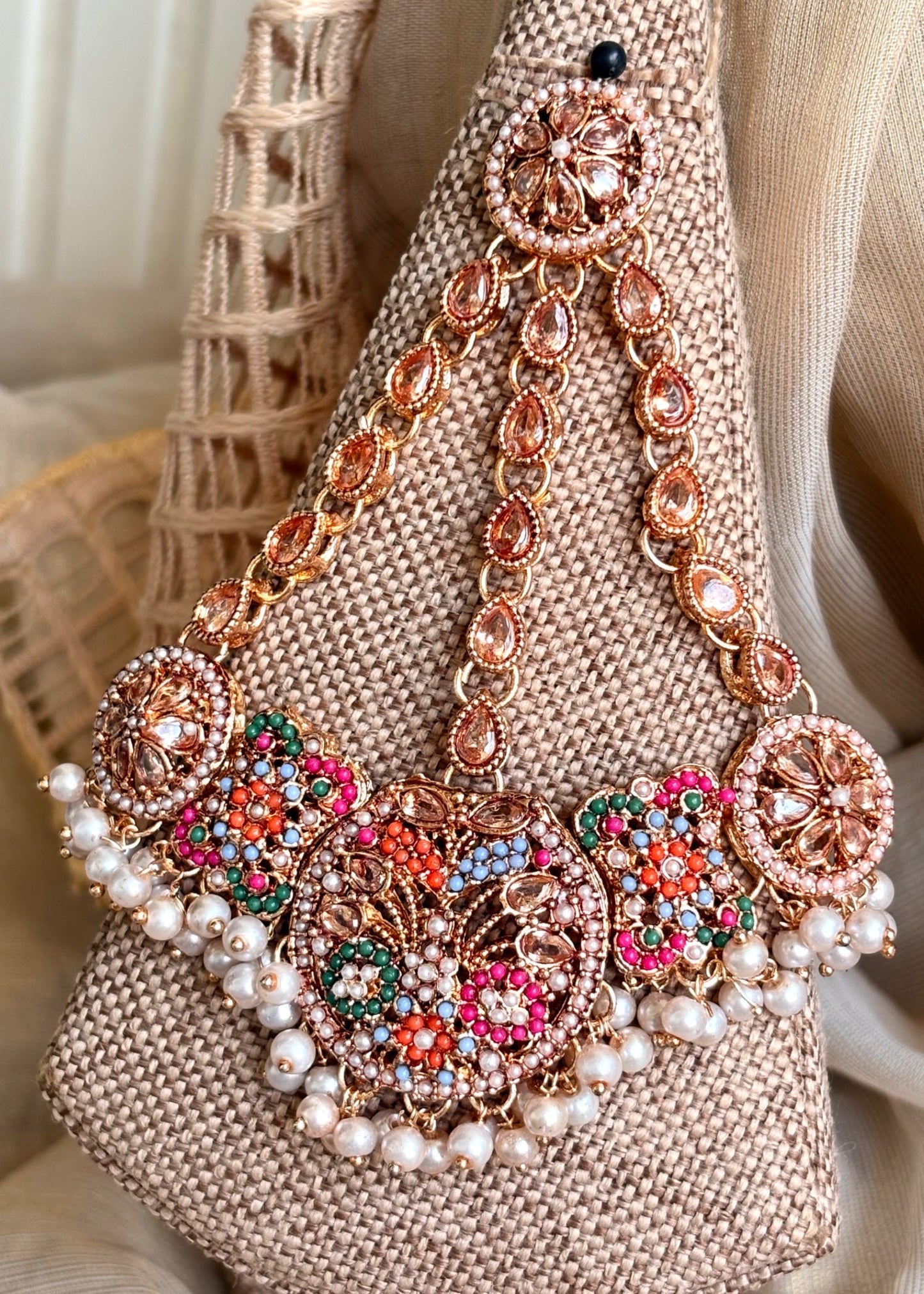 Surkhab Wedding Choker Jewellery Online in KSA Riyadh Saudi Arabia Oman Bahrain Qatar