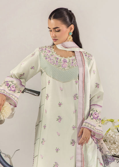 Tea Green Embroidered Lawn Salwar Kameez Online in Dubai UAE Abudhabi Ajman Sharjah
