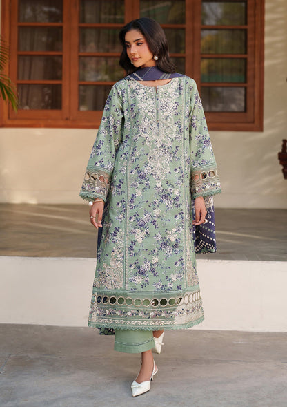 Tea Green Lawn Salwar Kameez Online in UK USA Canada