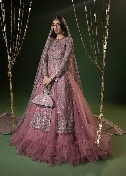Tea Rose Pink Adda Work Net Wedding Guest Wear Online in Dubai DXB UAE Abudhabi Meena Bazaar