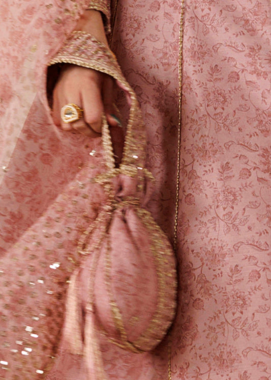 Tea Rose Pink Leather Evening Bag Online in UK USA Canada