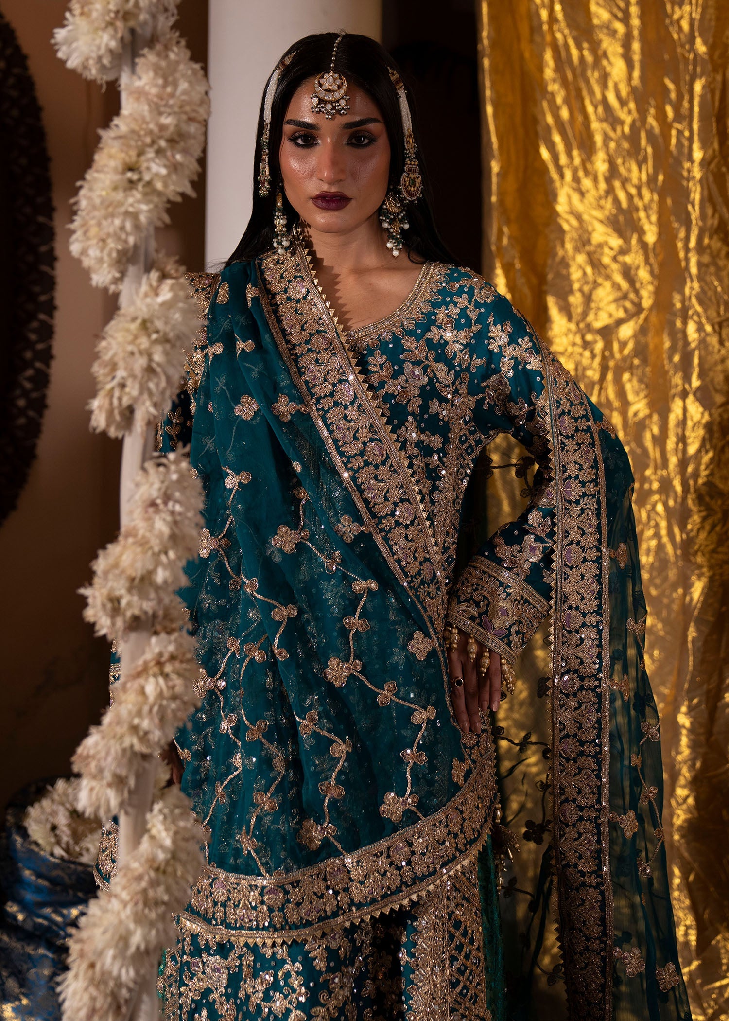 Teal Charmuse Kurti Lehenga for Women Online in Sri Lanka India Australia