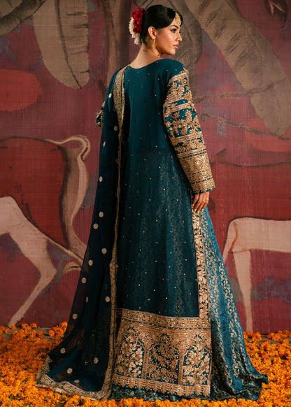 Teal Chiffon Festive Wear Salwar Kameez Online in Sri Lanka India Australia