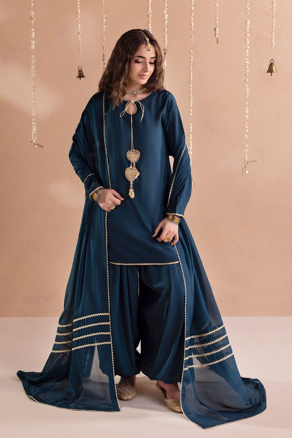 Teal Embellished Raw Silk Pakistani Suit Online in Dubai UAE Abudhabi Ajman Sharjah