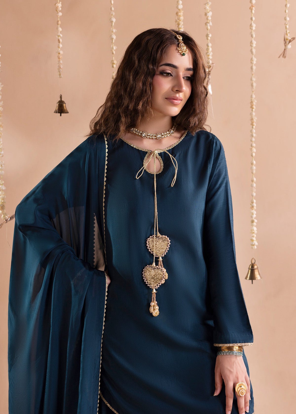 Teal Raw Silk Festive Salwar Kameez Online in KSA Riyadh Saudi Arabia Oman Bahrain Qatar