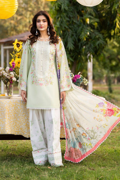 Thread Work Chiffon Ready to Wear Suit Online in Dubai UAE Abudhabi Ajman Sharjah