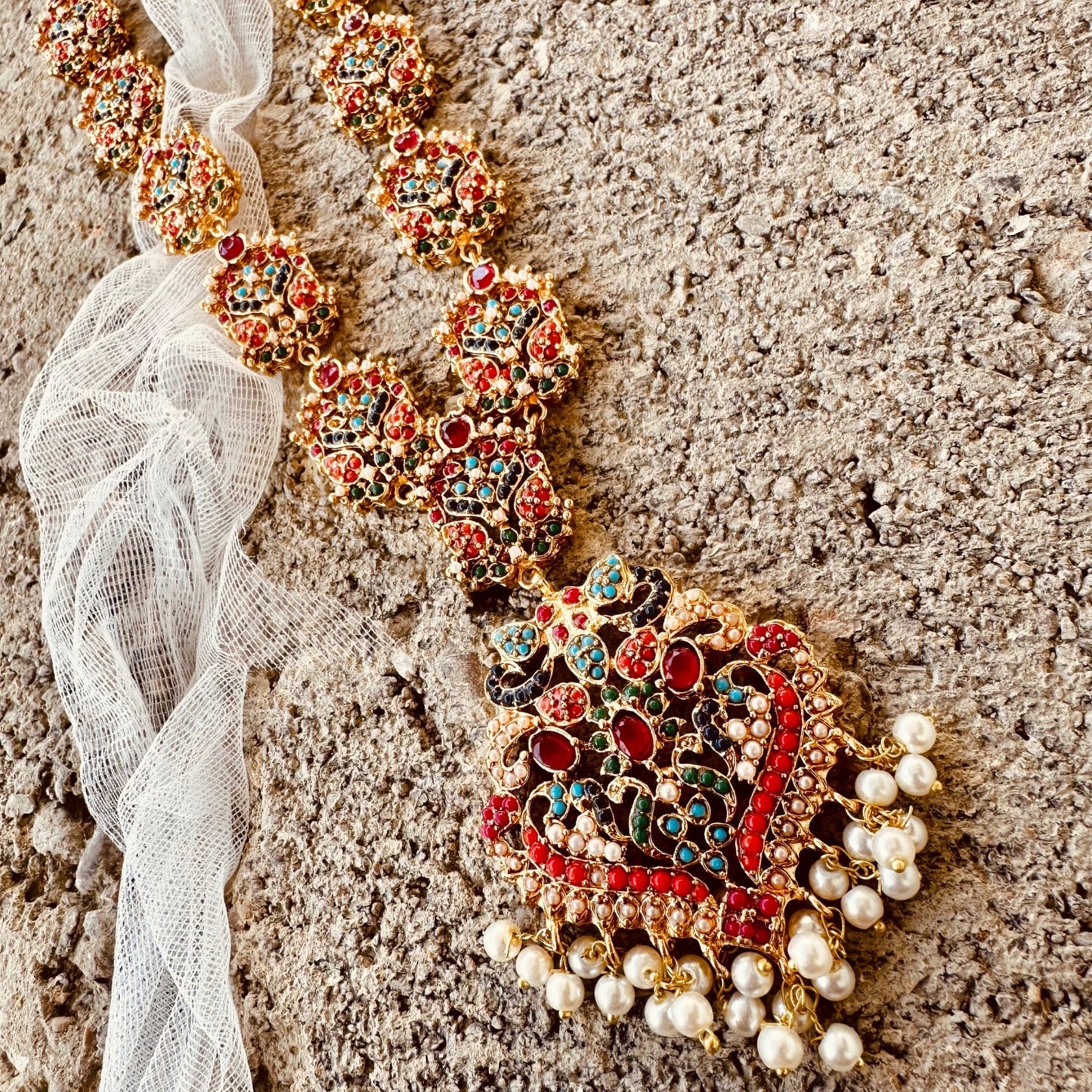 Traditional Beaded Choker Necklace Set Online in UK USA Canada