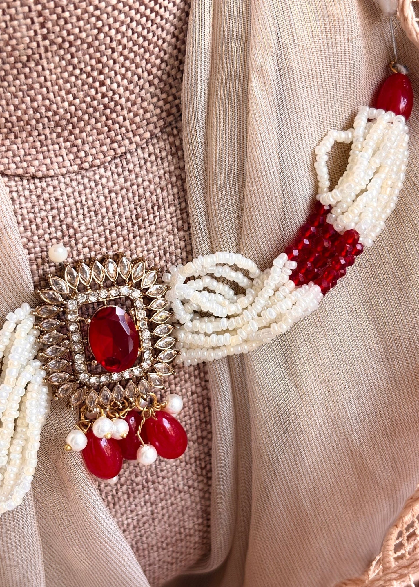 Traditional Maroon Choker Jewellery Online in KSA Riyadh Saudi Arabia Oman Bahrain Qatar