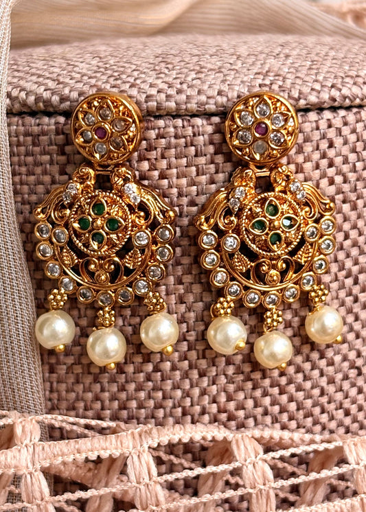 Traditional Multi Color South Style Bridal Jewellery Set Online in KSA Riyadh Saudi Arabia Oman Bahrain Qatar