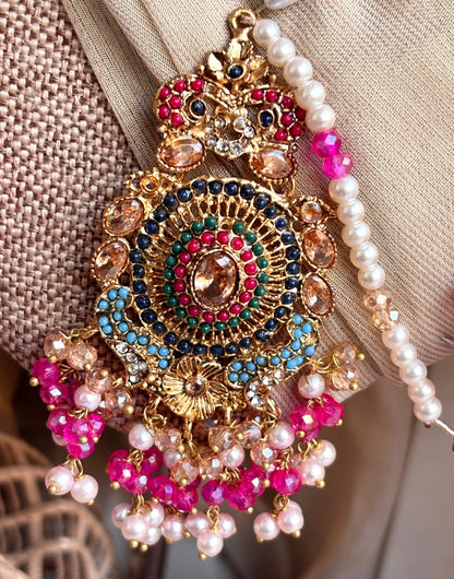 Traditional Multi Colour Choker Set Online in UK USA Canada