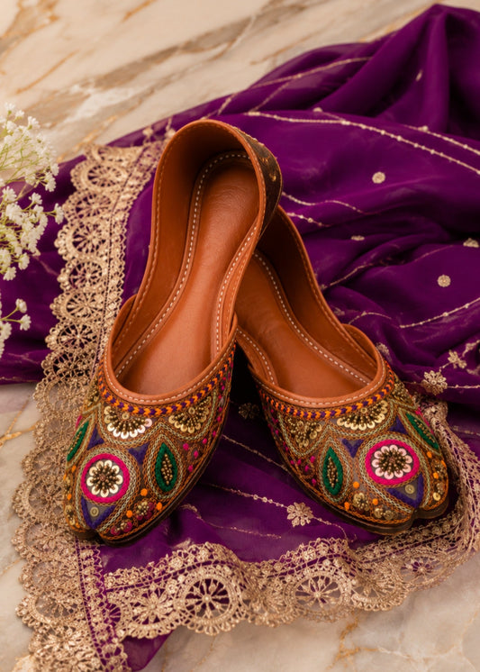 Traditional Wedding Khussa with Gel Sole Online in UK USA Canada