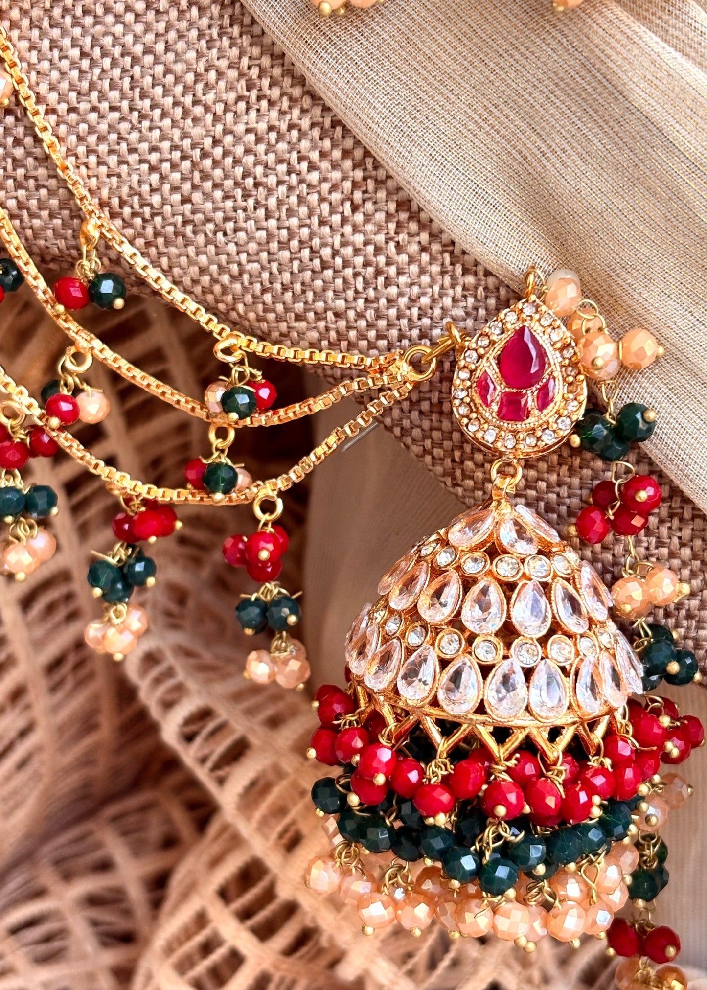 Traditional Zircon Choker Necklace Set Online in KSA Riyadh Saudi Arabia Oman Bahrain Qatar