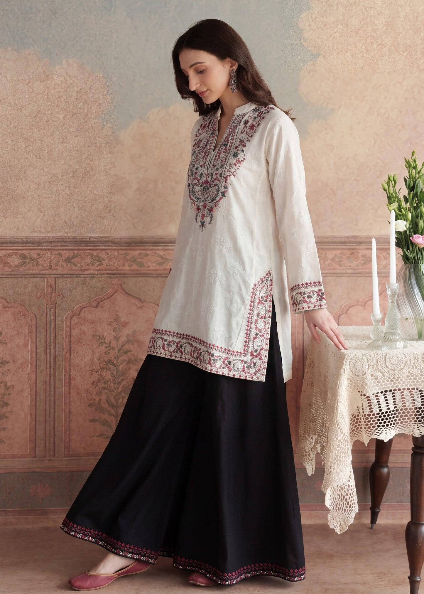 Trending Off-White Sharara Gharara Online in Sri Lanka India Australia