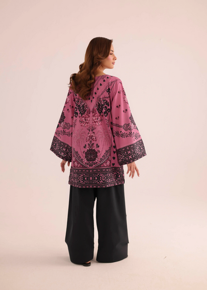 Trending Purple Lawn Casual Kurta Online in Sri Lanka India Australia