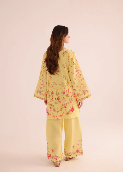 Trending Yellow Poly Lawn Dress Material Online in Sri Lanka India Australia