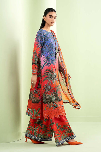 Trendy Floral Print Lawn Suit for Women Online in Dubai UAE Abudhabi Ajman Sharjah