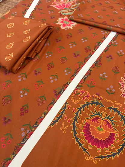 Unstitched Anarkali Lawn Fabric Suit Online in Dubai UAE Abudhabi Ajman Sharjah