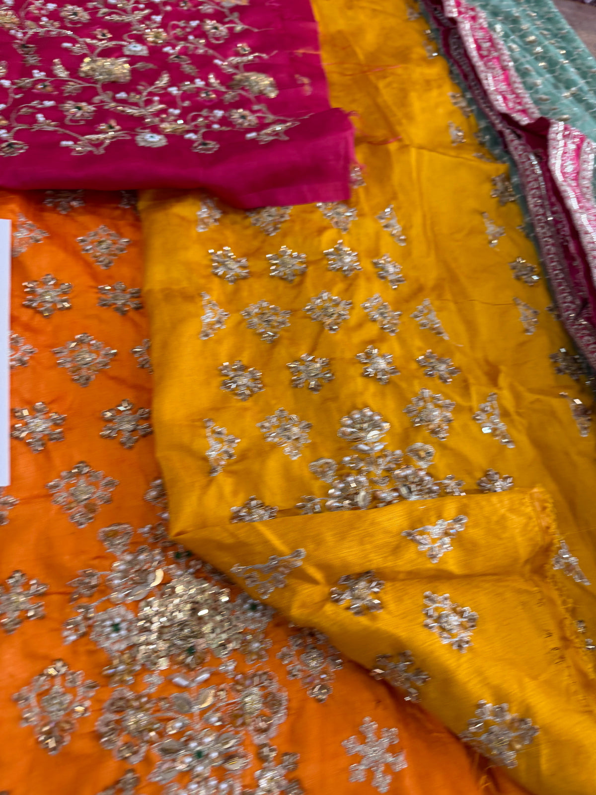 Chiffon Unstitched Dress Material Online in Dubai DXB UAE Abudhabi Meena Bazaar