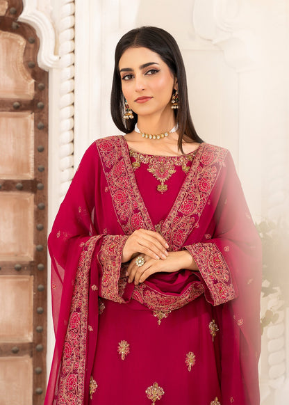 Unstitched Pink Chiffon Suit Material Online in Sri Lanka India Australia