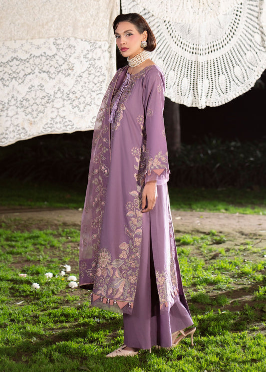 Unstitched Purple Ash Lawn Dress Material Online in Sri Lanka India Australia