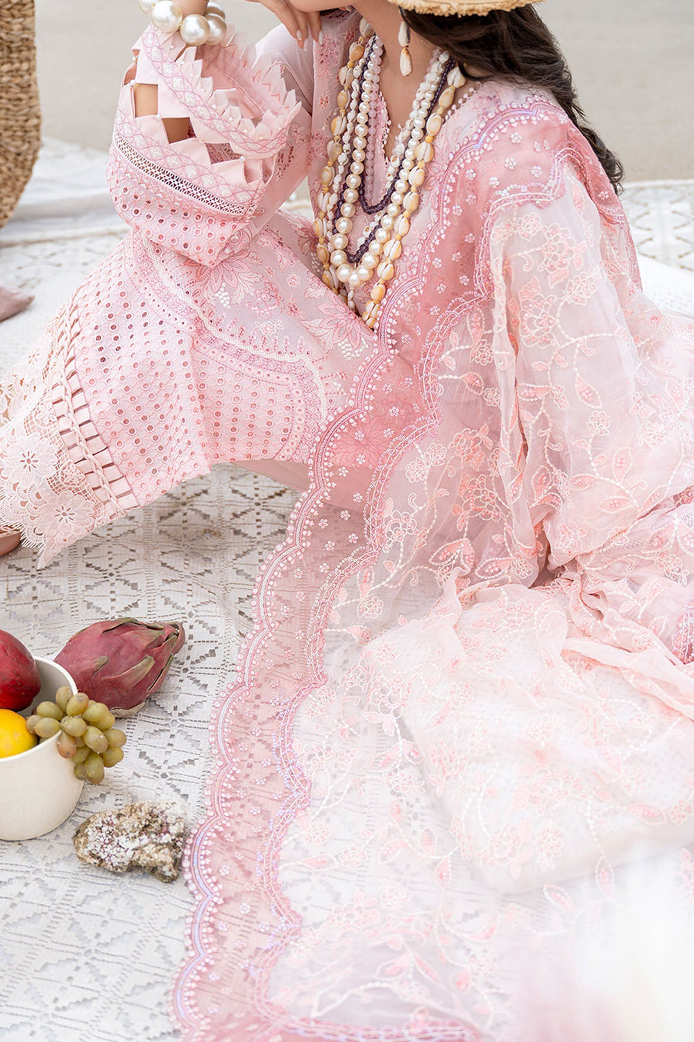 Pink Chikankari Lawn Suit