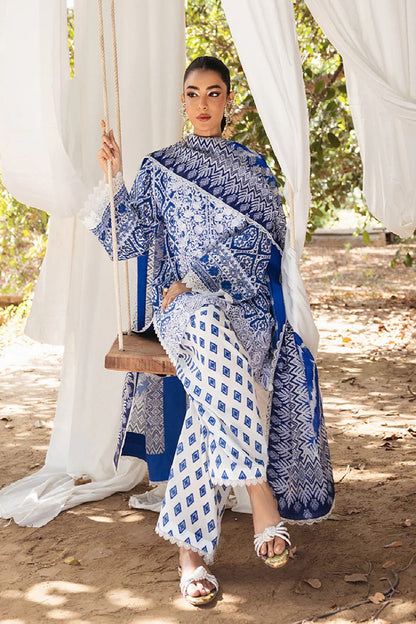 Pure Lawn Suit with Chiffon Dupatta