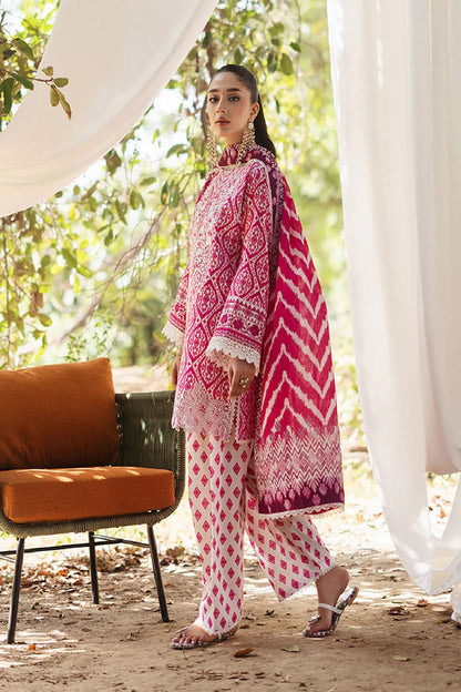 Pure Lawn Suit with Chiffon Dupatta