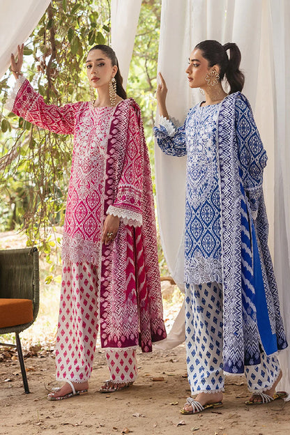 Pure Lawn Suit with Chiffon Dupatta