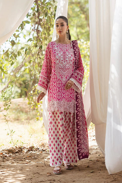 Pure Lawn Suit with Chiffon Dupatta