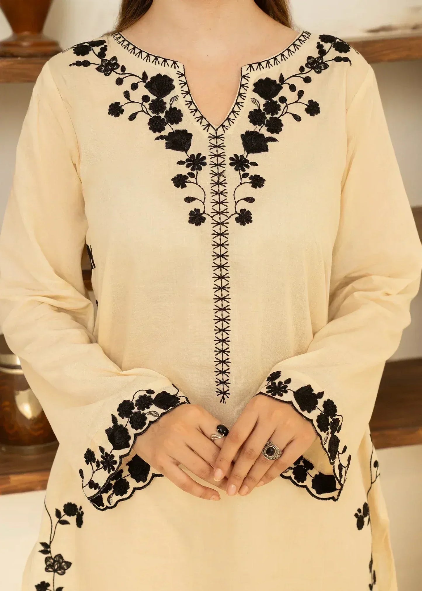 Vanilla Linen Winter Wear Salwar Suit Online in Dubai UAE Abudhabi Ajman Sharjah
