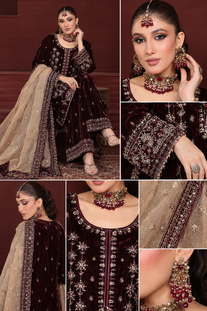 Velvet Designer Salwar Kameez Unstitched Online in KSA Riyadh Saudi Arabia Oman Bahrain Qatar