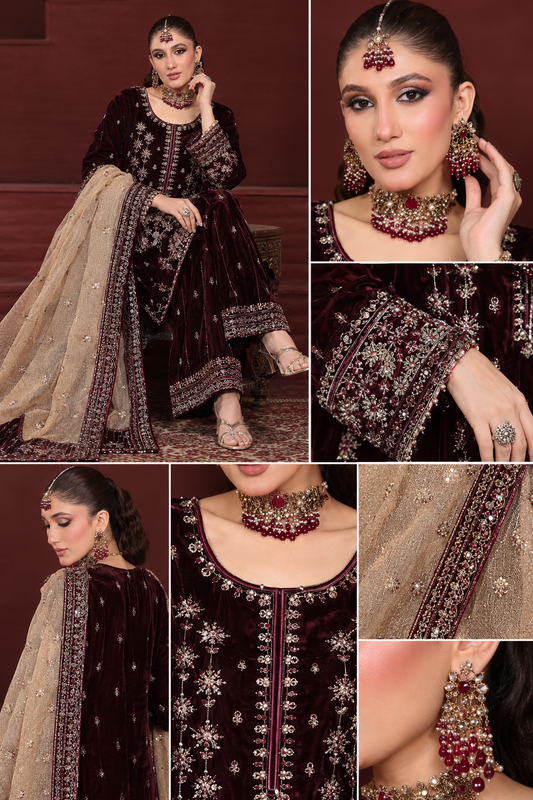 Velvet Designer Salwar Kameez Unstitched Online in KSA Riyadh Saudi Arabia Oman Bahrain Qatar