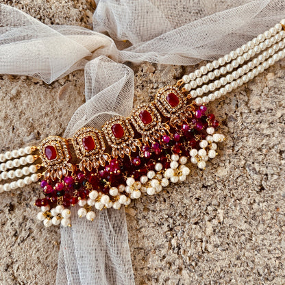Vibrant Multi Color Choker Jewelry Online in KSA Riyadh Saudi Arabia Oman Bahrain Qatar