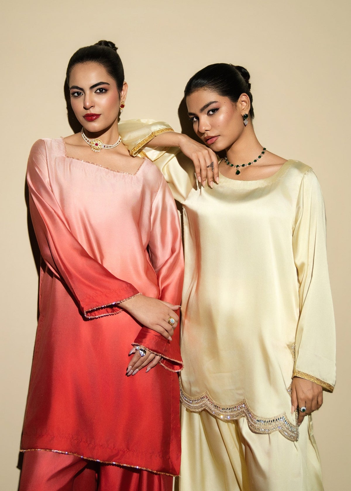 Vivid Pink Embroidered Silk Farshi Shalwar Online in Dubai UAE Abudhabi Ajman Sharjah