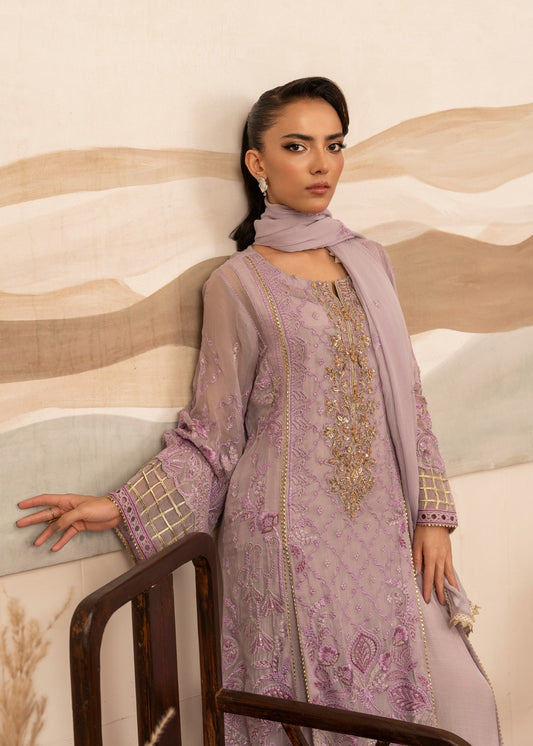 Wedding Guest Wear Lilac Embroidered Sharara Online in Sri Lanka India Australia