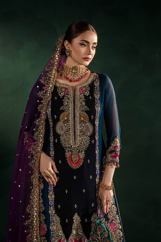 Wedding Sharara Suit with Zardozi Work Online in Dubai DXB UAE Abudhabi Meena Bazaar