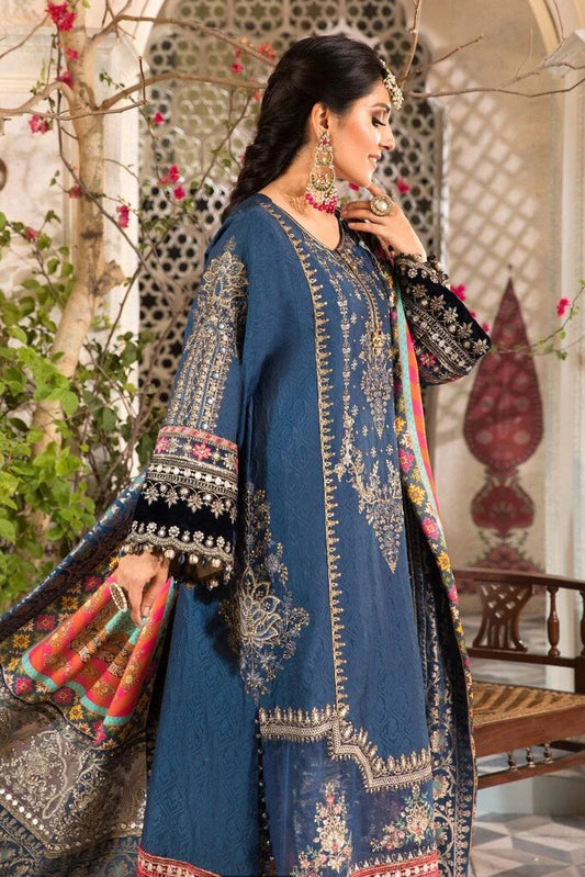 Midnight Blue Self Jacquard Suit