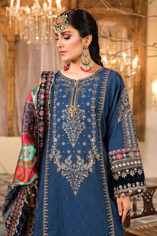 Midnight Blue Self Jacquard Suit
