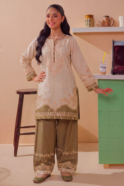Wheat Embroidered Lawn Salwar Suit Online in Dubai UAE Abudhabi Ajman Sharjah