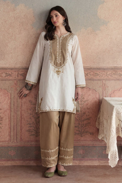 White Embroidered Lawn Salwar Suit Online in Dubai UAE Abudhabi Ajman Sharjah