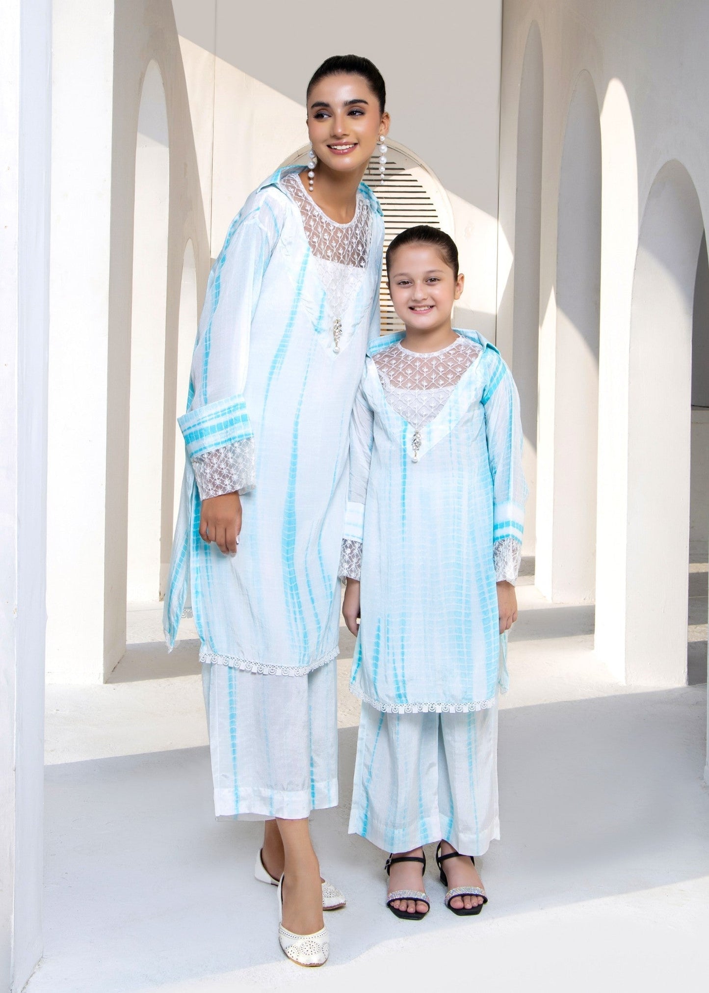 White Embroidered Raw Silk Kurta with Trouser Online in Dubai UAE Abudhabi Ajman Sharjah