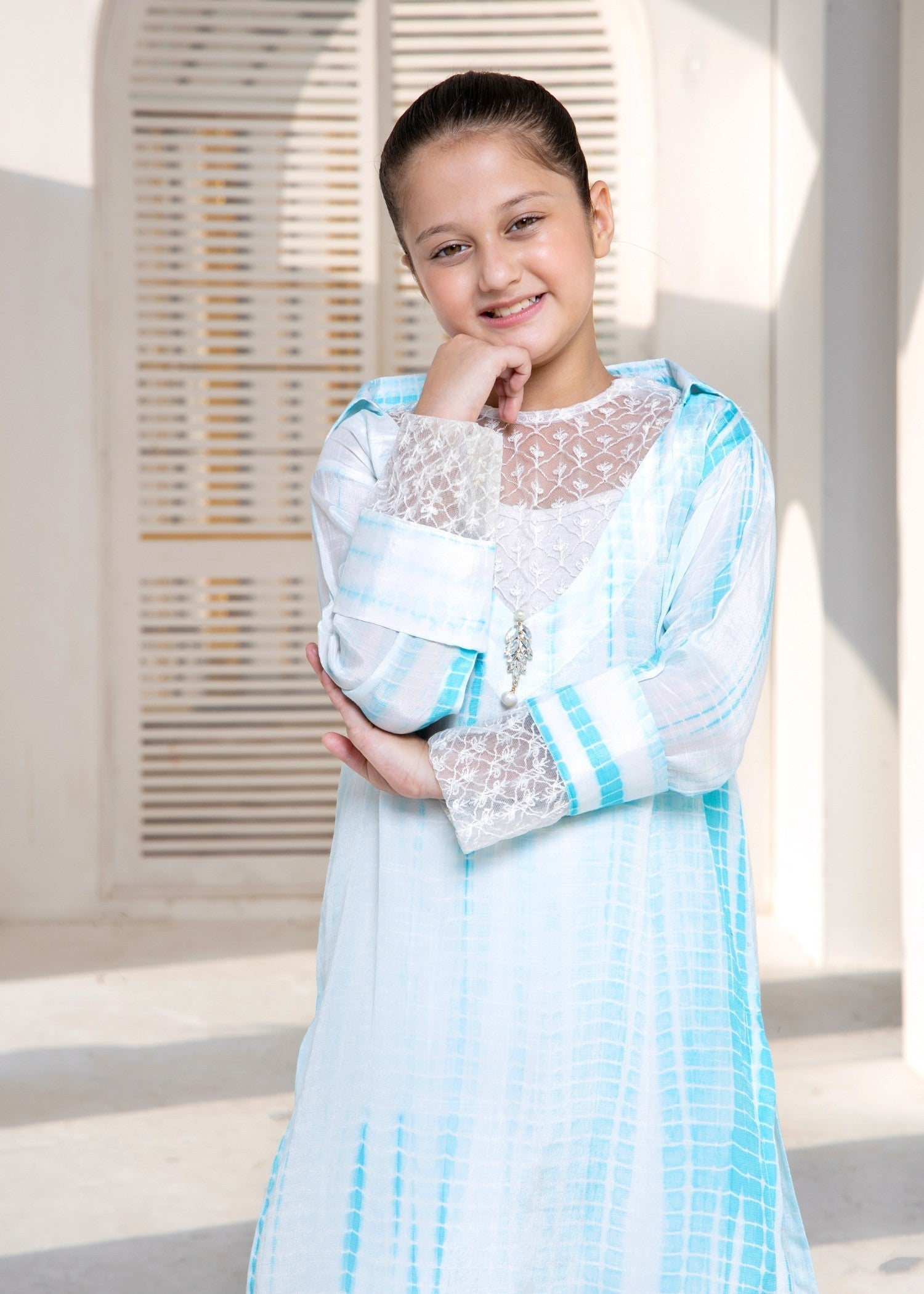 White Embroidered Raw Silk Straight Cut Kurta Online in Sri Lanka India Australia