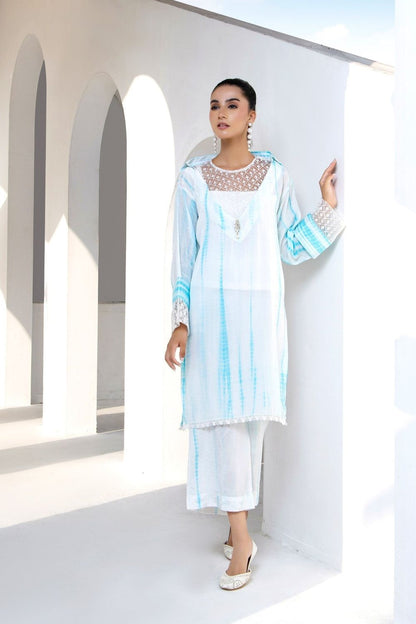 White Embroidered Raw Silk Straight Kurta Set Online in Dubai UAE Abudhabi Ajman Sharjah