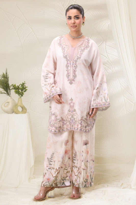White Embroidered Silk Kurta Set Online in Dubai UAE Abudhabi Ajman Sharjah