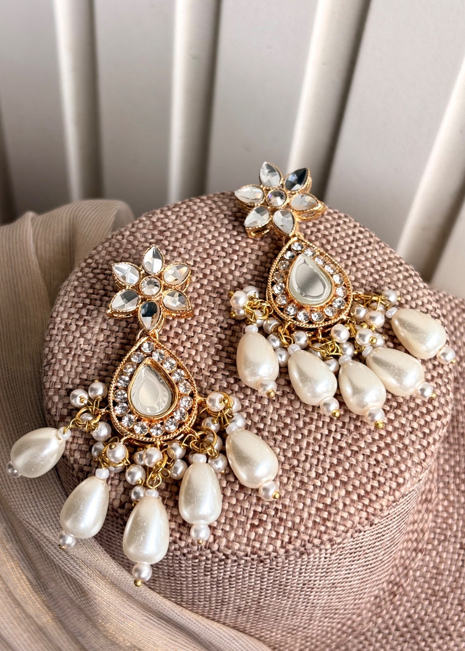 White Kundan Style Bridal Choker Set Online in UK USA Canada