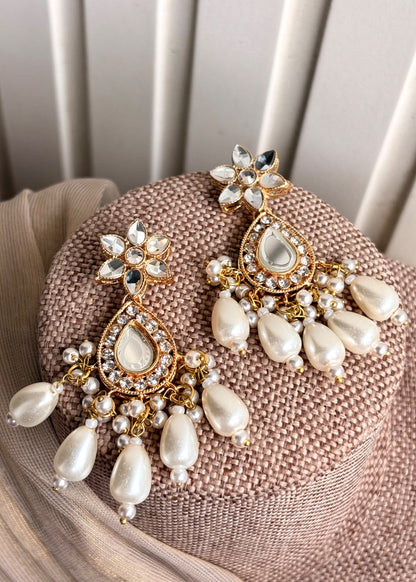 White Kundan Style Bridal Choker Set Online in UK USA Canada