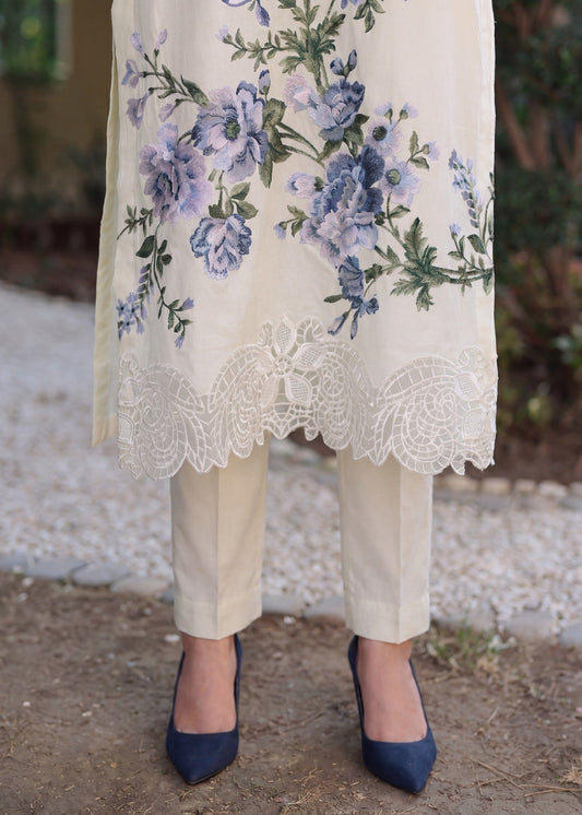 White Lawn Embroidered Suit for Women Online in Sri Lanka India Australia